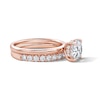 Thumbnail Image 3 of 2 CT. T.W. Certified Lab-Grown Diamond Bridal Set in 14K Rose Gold (F/VS2)
