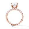 Thumbnail Image 2 of 2 CT. T.W. Radiant-Cut Certified Lab-Grown Diamond Bridal Set in 14K Rose Gold (F/VS2)
