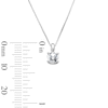 Thumbnail Image 2 of 1 CT. T.W. Certified Lab-Grown Diamond Solitaire Pendant and Drop Stud Earrings Set in Sterling Silver (I/SI2)