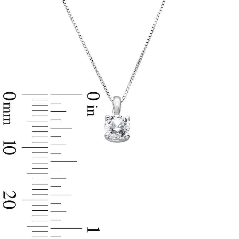 Main Image 2 of 1 CT. T.W. Certified Lab-Grown Diamond Solitaire Pendant and Drop Stud Earrings Set in Sterling Silver (I/SI2)