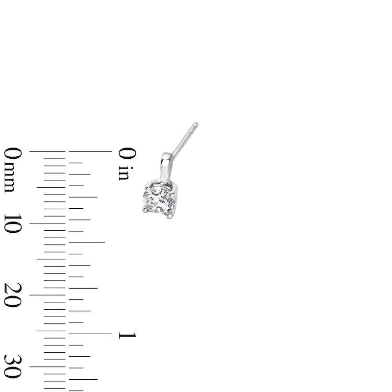Main Image 3 of 1 CT. T.W. Certified Lab-Grown Diamond Solitaire Pendant and Drop Stud Earrings Set in Sterling Silver (I/SI2)