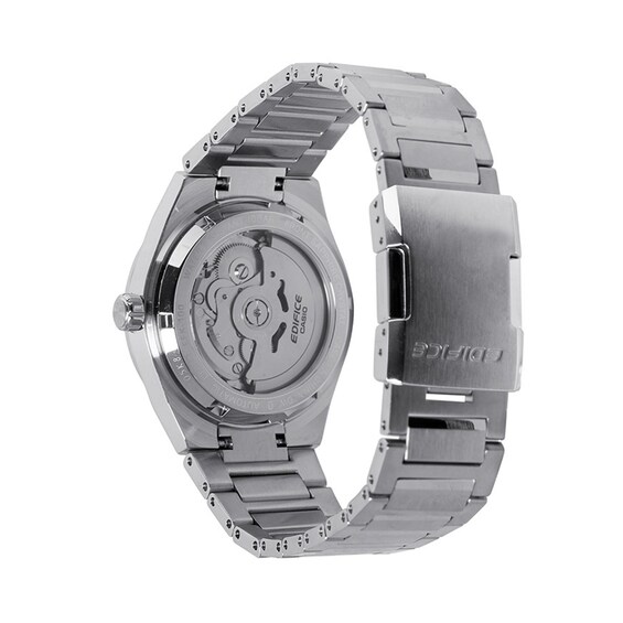 Men's Casio Edifice Stainless Steel Analog Watch with White Dial (Model: Efk100D-7A)