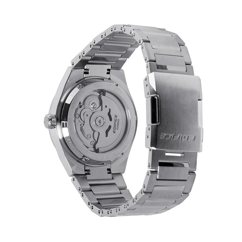 Main Image 2 of Men's Casio Edifice Stainless Steel Analog Watch with White Dial (Model: EFK100D-7A)