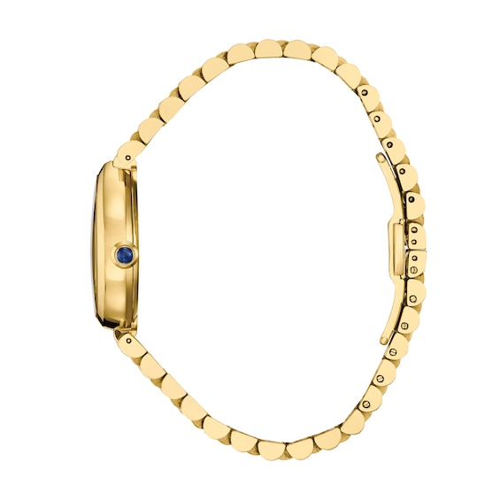 Ladiesâ Citizen Eco-DriveÂ® Rainell Gold-Tone IP Analog Watch with Gold-Tone Dial (Model: Em1202-50P)