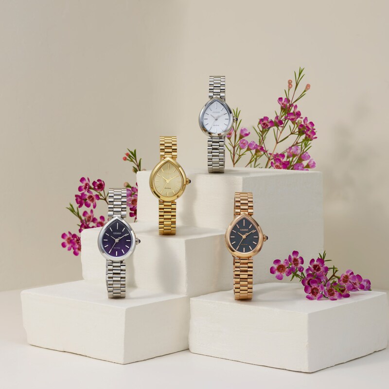 Main Image 6 of Ladies’ Citizen Eco-Drive® Rainell Analog Watch with Purple Dial (Model: EM1200-55X)