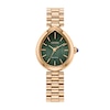 Thumbnail Image 1 of Ladies’ Citizen Eco-Drive® Rainell Rose Gold-Tone IP Analog Watch with Green Dial (Model: EM1203-57X)