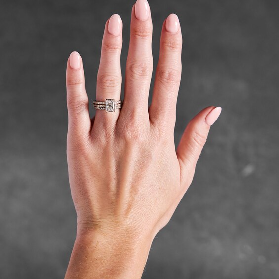 3 CT. T.w. Marquise-Cut Certified Lab-Grown Diamond Bridal Set in 14K Gold (F/Vs2)