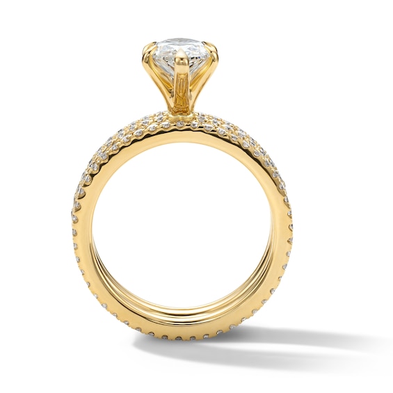 3 CT. T.w. Marquise-Cut Certified Lab-Grown Diamond Bridal Set in 14K Gold (F/Vs2)