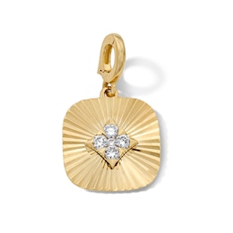 1/8 CT. T.W. Certified Lab-Grown Diamond Necklace Charm in 10K Gold (F/VS2)
