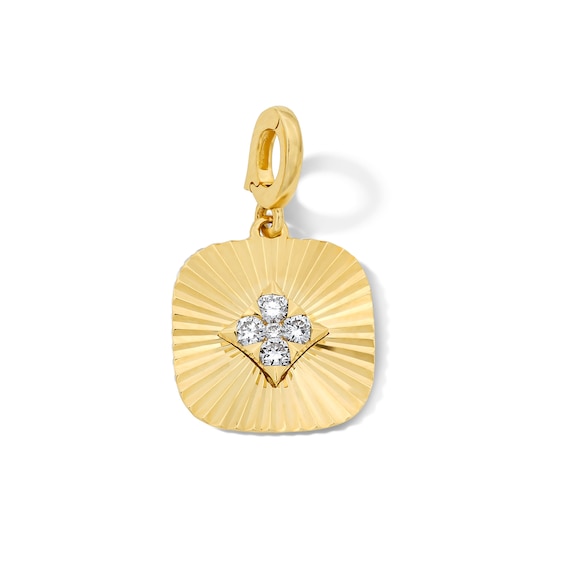 1/8 CT. T.w. Certified Lab-Grown Diamond Necklace Charm in 10K Gold (F/Vs2)