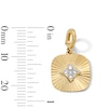 Thumbnail Image 2 of 1/8 CT. T.W. Certified Lab-Grown Diamond Necklace Charm in 10K Gold (F/VS2)
