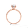 Thumbnail Image 2 of 2 CT. T.W. Oval-Cut Certified Lab-Grown Diamond Bridal Set in 14K Rose Gold (F/VS2)