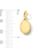 Thumbnail Image 3 of Oval Locket Necklace Charm in 10K Gold