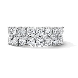 3 CT. T.W. Certified Lab-Grown Diamond Multi-Row Band in 10K White Gold (F/VS2)