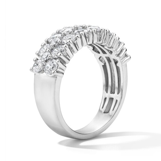 3 CT. T.w. Certified Lab-Grown Diamond Multi-Row Band in 10K White Gold (F/Vs2)