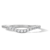 Thumbnail Image 1 of 1/3 CT. T.W. Certified Lab-Grown Diamond Contour Band in Platinum (D/IF)