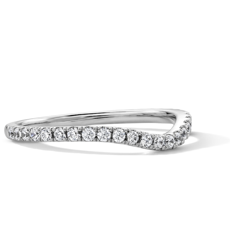 Main Image 2 of 1/3 CT. T.W. Certified Lab-Grown Diamond Contour Band in Platinum (D/IF)
