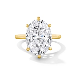 7 CT. T.W. Oval Certified Lab-Grown Diamond Solitaire Engagement Ring in 14K Gold (F/VS2)
