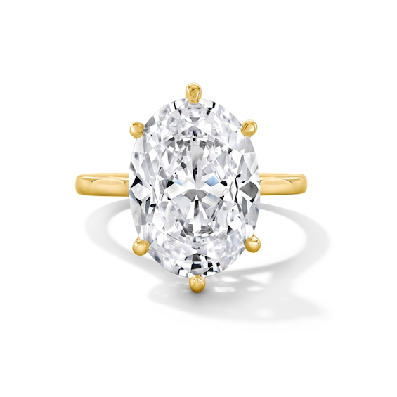 7 CT. T.w. Oval Certified Lab-Grown Diamond Solitaire Engagement Ring in 14K Gold (F/Vs2)