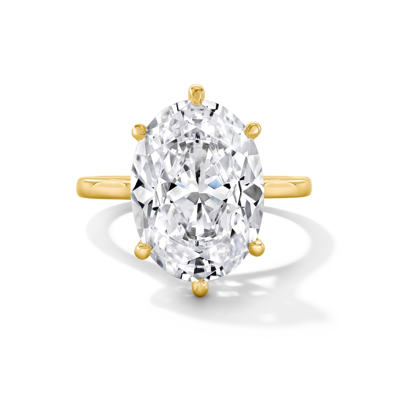 Main Image 1 of 7 CT. T.W. Oval Certified Lab-Grown Diamond Solitaire Engagement Ring in 14K Gold (F/VS2)