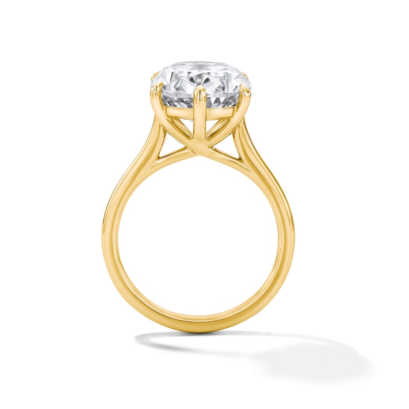 Main Image 3 of 7 CT. T.W. Oval Certified Lab-Grown Diamond Solitaire Engagement Ring in 14K Gold (F/VS2)