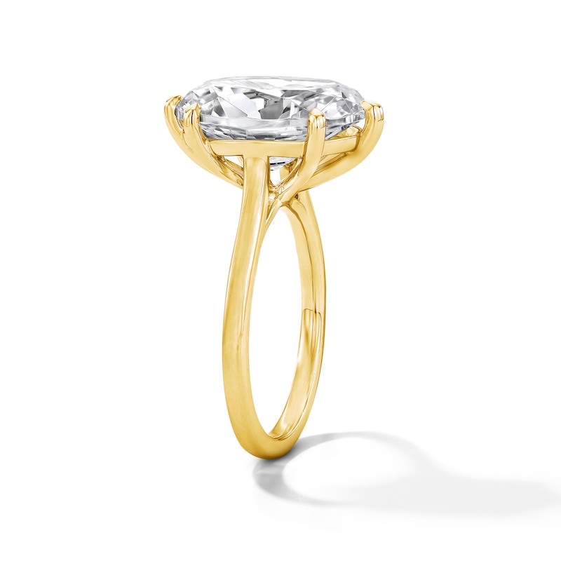 Main Image 4 of 7 CT. T.W. Oval Certified Lab-Grown Diamond Solitaire Engagement Ring in 14K Gold (F/VS2)