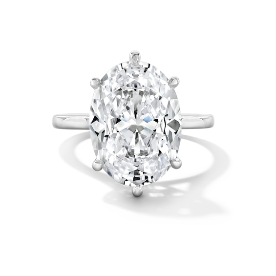 7 CT. T.w. Oval Certified Lab-Grown Diamond Solitaire Engagement Ring in 14K White Gold (F/Vs2)