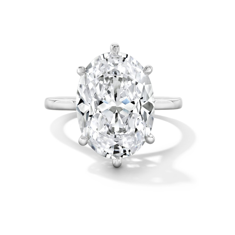 Main Image 1 of 7 CT. T.W. Oval Certified Lab-Grown Diamond Solitaire Engagement Ring in 14K White Gold (F/VS2)