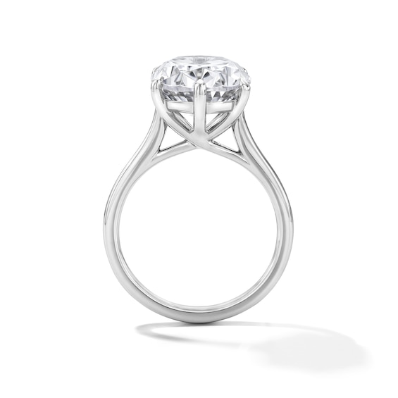 7 CT. T.w. Oval Certified Lab-Grown Diamond Solitaire Engagement Ring in 14K White Gold (F/Vs2)
