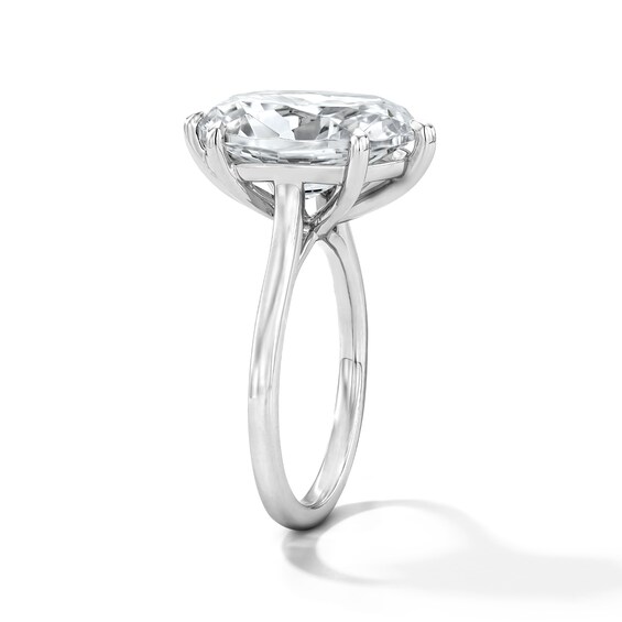 7 CT. T.w. Oval Certified Lab-Grown Diamond Solitaire Engagement Ring in 14K White Gold (F/Vs2)