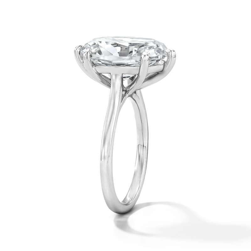 Main Image 3 of 7 CT. T.W. Oval Certified Lab-Grown Diamond Solitaire Engagement Ring in 14K White Gold (F/VS2)