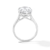 Thumbnail Image 3 of 8 CT. T.W. Oval Certified Lab-Grown Diamond Solitaire Engagement Ring in 14K White Gold (F/VS2)