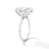 Thumbnail Image 5 of 8 CT. T.W. Oval Certified Lab-Grown Diamond Solitaire Engagement Ring in 14K White Gold (F/VS2)