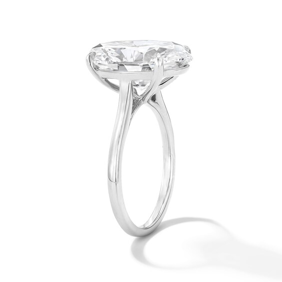8 CT. T.w. Oval Certified Lab-Grown Diamond Solitaire Engagement Ring in 14K White Gold (F/Vs2)