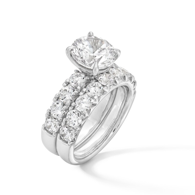Main Image 3 of 5-1/2 CT. T.W. Certified Lab-Grown Diamond Bridal Set in Platinum (F/VS2)