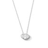 Thumbnail Image 1 of 2 CT. T.W. Oval Certified Lab-Grown Diamond Solitaire Necklace in 10K White Gold (F/VS2)