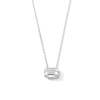Thumbnail Image 1 of 2 CT. T.W. Emerald-Cut Certified Lab-Grown Diamond Solitaire Necklace in 10K White Gold (F/VS2)