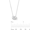 Thumbnail Image 4 of 2 CT. T.W. Emerald-Cut Certified Lab-Grown Diamond Solitaire Necklace in 10K White Gold (F/VS2)