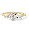 Thumbnail Image 1 of 3/4 CT. T.W. Multi-Shape Certified Lab-Grown Diamond Scatter Ring in 10K Gold (F/VS2)