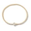 Thumbnail Image 1 of 1-1/3 CT. T.W. Certified Lab-Grown Diamond Flower Clasp Line Bracelet in 10K Gold (F/VS2)