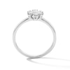Thumbnail Image 3 of 1/3 CT. T.W. Pear-Shaped Certified Lab-Grown Diamond Flower Ring in 10K White Gold (F/VS2)