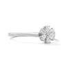Thumbnail Image 4 of 1/3 CT. T.W. Pear-Shaped Certified Lab-Grown Diamond Flower Ring in 10K White Gold (F/VS2)