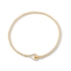 Thumbnail Image 1 of 1 CT. T.W. Certified Lab-Grown Diamond Looping Clasp Line Bracelet in 10K Gold (F/VS2)