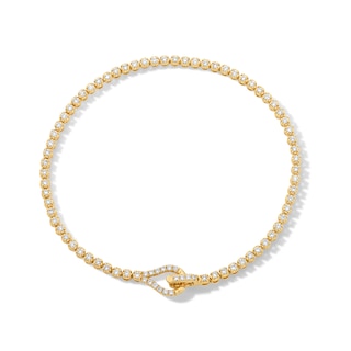 1 CT. T.W. Lab-Grown Diamond Loop Clasp Line Bracelet in 10K Gold (F/VS2)