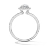 Thumbnail Image 2 of 1-1/2 CT. T.W. Pear-Shaped Certified Lab-Grown Diamond Frame Engagement Ring in Platinum (D/IF)