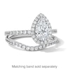 Thumbnail Image 5 of 1-1/2 CT. T.W. Pear-Shaped Certified Lab-Grown Diamond Frame Engagement Ring in Platinum (D/IF)