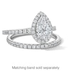 Thumbnail Image 6 of 1-1/2 CT. T.W. Pear-Shaped Certified Lab-Grown Diamond Frame Engagement Ring in Platinum (D/IF)