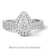 Thumbnail Image 8 of 1-1/2 CT. T.W. Pear-Shaped Certified Lab-Grown Diamond Frame Engagement Ring in Platinum (D/IF)
