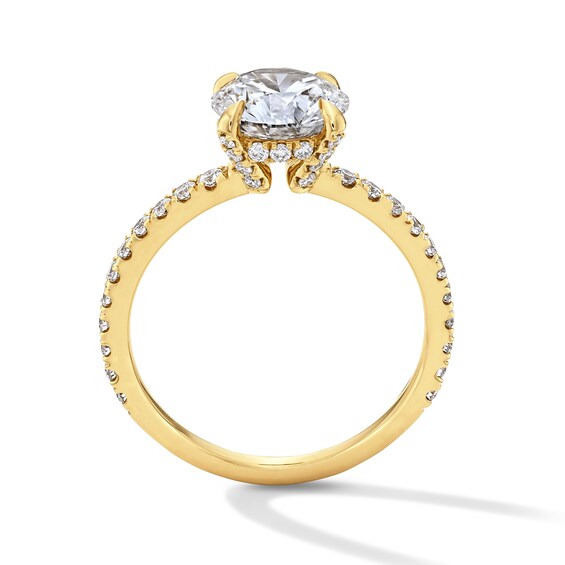 2-1/2 CT. T.w. Certified Lab-Grown Diamond Hidden Frame Engagement Ring in 18K Gold (D/If)