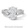 Thumbnail Image 6 of 3-1/2 CT. T.W. Oval Certified Lab-Grown Diamond Hidden Frame Engagement Ring in Platinum (D/IF)